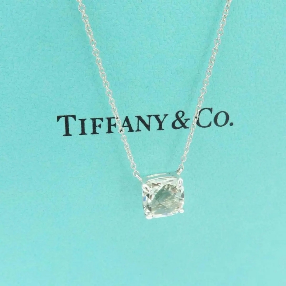 Tiffany & Co. Sparkler Prasiolite pendant necklace in sterling silver